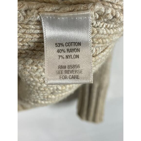 GUIDE SERIES Women's Beige Button Down Ribbed Hooded Sweater SZ 1X - Picture 9 of 13